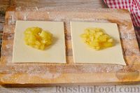 Фото приготовления рецепта: Слойки с яблоками и заварным кремом - шаг №16