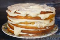 Фото приготовления рецепта: Торт на майонезе и сгущёнке, со сметанным кремом - шаг №18