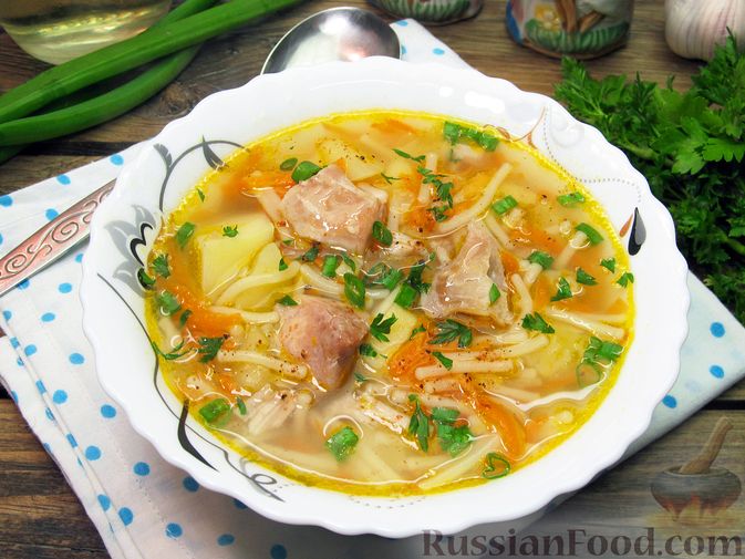 Суп из тушенки с картофелем и зеленым горошком - пошаговый рецепт с фото на Готовим дома