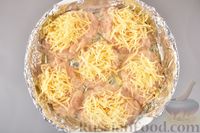 Фото приготовления рецепта: Рубленые куриные котлеты, запечённые под сыром - шаг №10