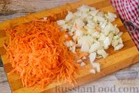 Фото приготовления рецепта: Печёночный торт с морковью и орехами - шаг №8