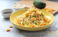 Фото приготовления рецепта: Овощной салат с кальмарами и кукурузой - шаг №16