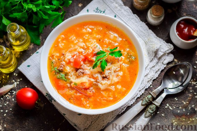 Суп рисовый с фрикадельками - рецепт с пошаговыми фото | Меню недели