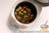 Фото приготовления рецепта: Куриная грудка карри с овощами (в мультиварке) - шаг №7