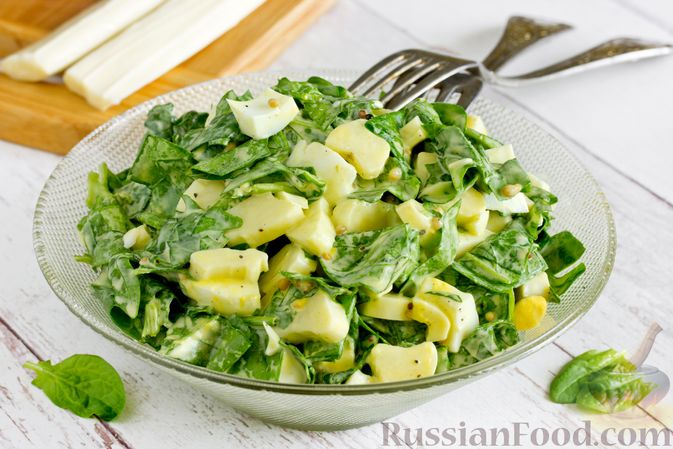 20 рецептов вкусных и полезных салатов со шпинатом