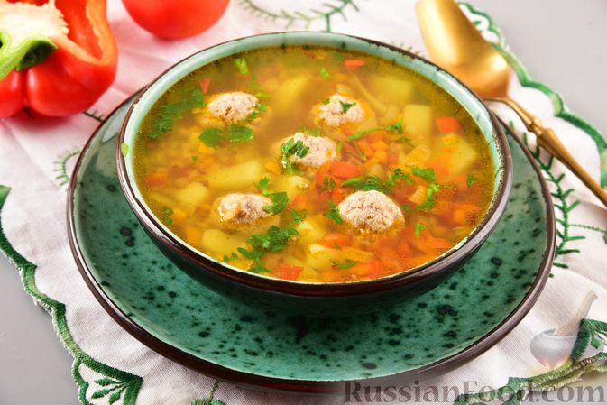 Гречневый суп с фрикадельками | ПОВАРЁремонты-бмв.рф | Дзен