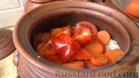 Фото приготовления рецепта: Басма с курицей в духовке - шаг №7