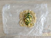 Фото приготовления рецепта: Куриные зразы со шпинатом и яйцом - шаг №16