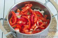 Фото приготовления рецепта: Суп-пюре из цветной капусты, помидоров, сладкого перца и сельдерея - шаг №5