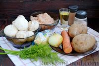 Фото приготовления рецепта: Суп с куриными фрикадельками, шампиньонами и пшеном - шаг №1