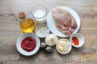 Фото приготовления рецепта: Бефстроганов из свинины в сливочно-томатном соусе - шаг №1