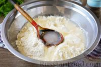 Фото приготовления рецепта: Лаваш из заварного теста, с яичной начинкой (на сковороде) - шаг №2