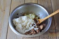 Фото приготовления рецепта: Пирог с рисом и консервированной рыбой - шаг №6