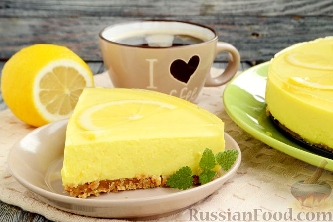 Лимонно-творожный пирог