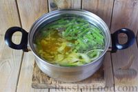 Фото приготовления рецепта: Фасолевый суп с клецками - шаг №9