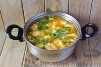 Фото приготовления рецепта: Фасолевый суп с клецками - шаг №14