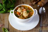 Фото приготовления рецепта: Фасолевый суп с клецками - шаг №16
