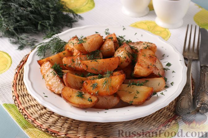 Рецепт с картофельными дольками и сладкой паприкой