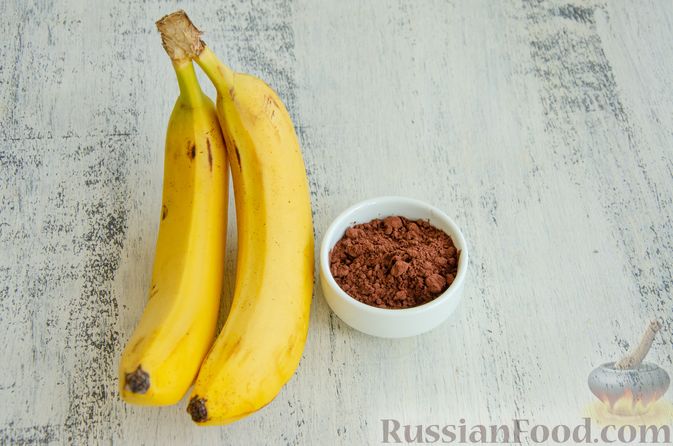 Рецепт: Банановое мороженое с какао на RussianFood.com