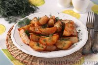 Фото приготовления рецепта: Молодая картошка, запечённая с паприкой, в фольге - шаг №7