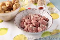 Фото приготовления рецепта: Мясо, запечённое с молодой картошкой (в рукаве) - шаг №2