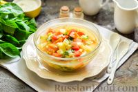Фото к рецепту: Суп с консервированной фасолью, кабачками и помидорами