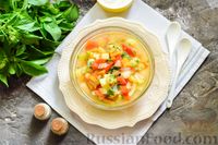 Фото приготовления рецепта: Суп с консервированной фасолью, кабачками и помидорами - шаг №12