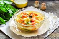 Фото приготовления рецепта: Суп с консервированной фасолью, кабачками и помидорами - шаг №13