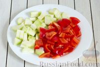 Фото приготовления рецепта: Чечевица с кабачком, сладким перцем и помидорами - шаг №4