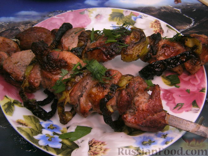 Классический шашлык из свинины , пошаговый рецепт на ккал, фото, ингредиенты - Алёна Кравец