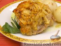 Фото приготовления рецепта: Курица в сырно-яблочной "шубке" - шаг №7