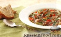 Фото к рецепту: Суп с ветчиной и диким рисом (в медленноварке)