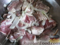 Фото приготовления рецепта: Шашлык на сковороде (из свинины) - шаг №3
