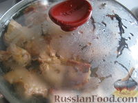 Фото приготовления рецепта: Шашлык на сковороде (из свинины) - шаг №6