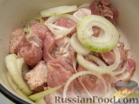 Фото приготовления рецепта: Шашлык из свинины «Быстрый» - шаг №5