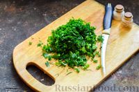 Фото приготовления рецепта: Окрошка на сыворотке, с ветчиной, картофелем и огурцами - шаг №8
