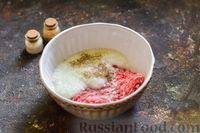 Фото приготовления рецепта: Запеканка из кабачков с рисом и мясными котлетами - шаг №10
