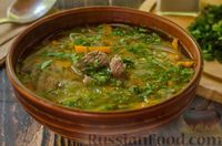 Фото к рецепту: Суп с говяжьими рёбрами и молодой капустой