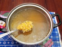 Фото приготовления рецепта: Гороховый суп с копчёностями - шаг №6