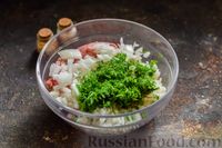 Фото приготовления рецепта: Кабачки, запеченные с фаршем и рисом - шаг №5
