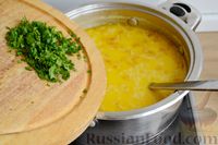 Фото приготовления рецепта: Сырный суп с курицей и кабачками - шаг №15