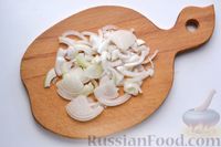 Фото приготовления рецепта: Макароны с куриными сердечками и стручковой фасолью (на сковороде) - шаг №3