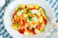 Фото приготовления рецепта: Овощное рагу с картофелем, патиссонами и сладким перцем - шаг №8