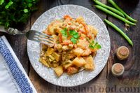 Фото приготовления рецепта: Овощное рагу с курицей, картофелем, кабачками и стручковой фасолью - шаг №12