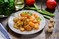 Фото приготовления рецепта: Овощное рагу с курицей, картофелем, кабачками и стручковой фасолью - шаг №13