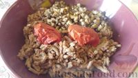 Фото приготовления рецепта: Лазанья с куриной печенью и грибами - шаг №11