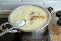 Фото приготовления рецепта: Суп с куриными фрикадельками и яично-лимонной заправкой - шаг №15