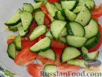 Фото приготовления рецепта: Салат с сыром "Радуга" - шаг №5