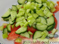 Фото приготовления рецепта: Салат с сыром "Радуга" - шаг №6
