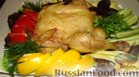 Фото к рецепту: Курица на соли